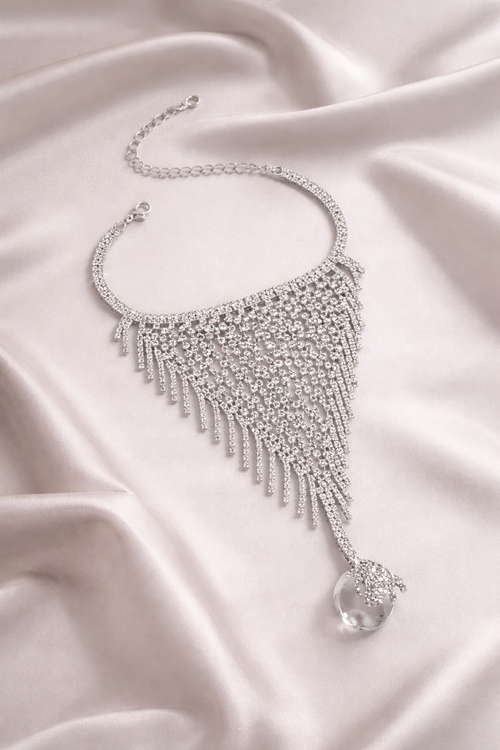 Anillo-pulsera lluvia de diamantes