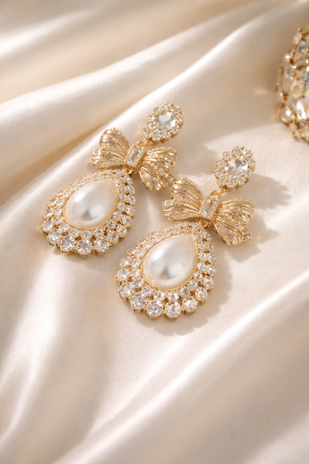 Pendientes Lazo de Perla
