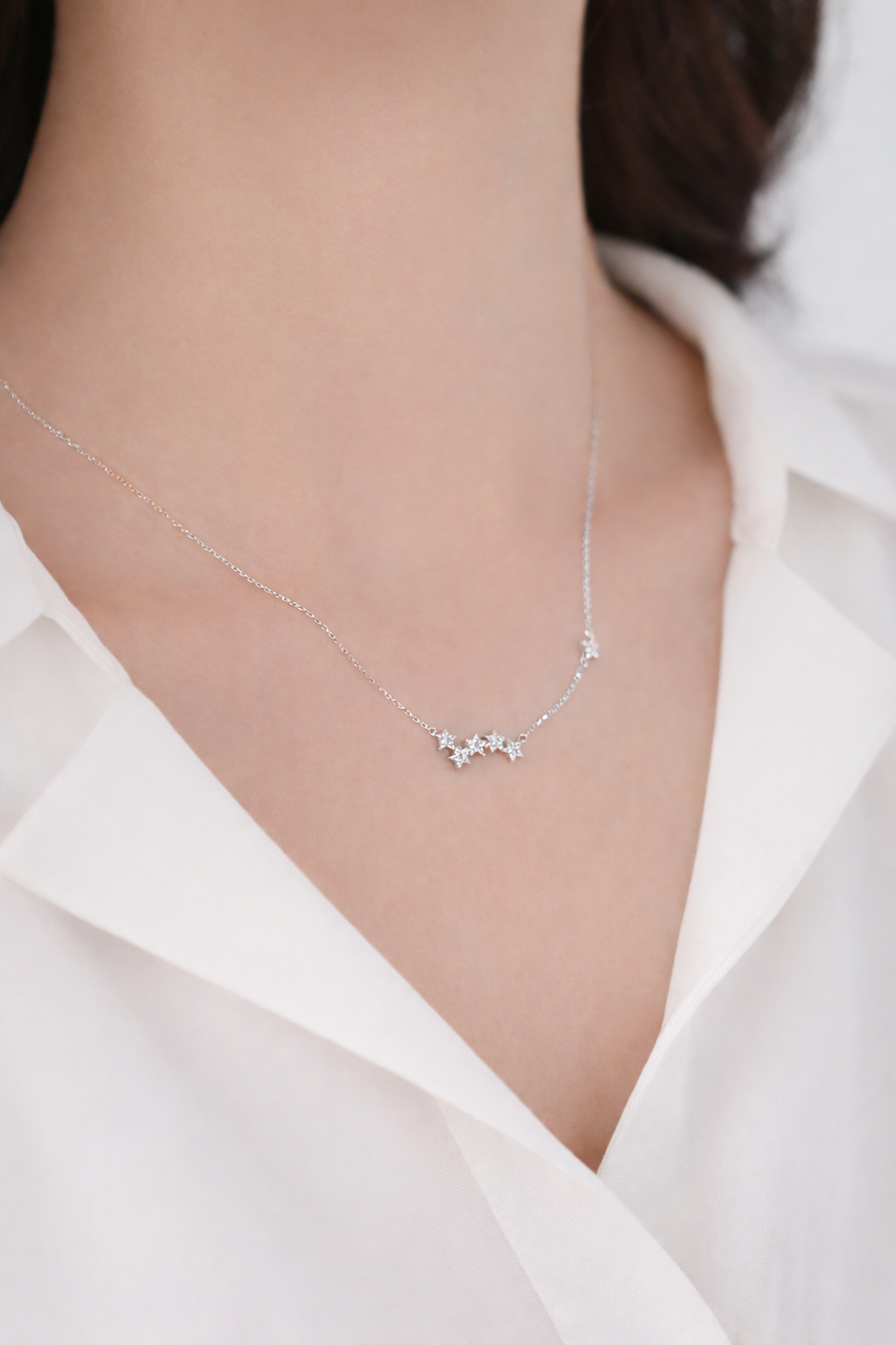 Collar luz estelar - plateado