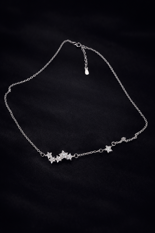 Collar luz estelar - plateado