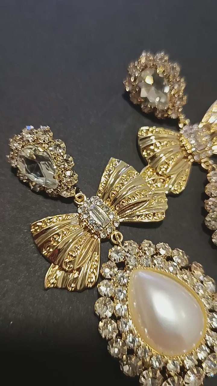 Pendientes Lazo de Perla
