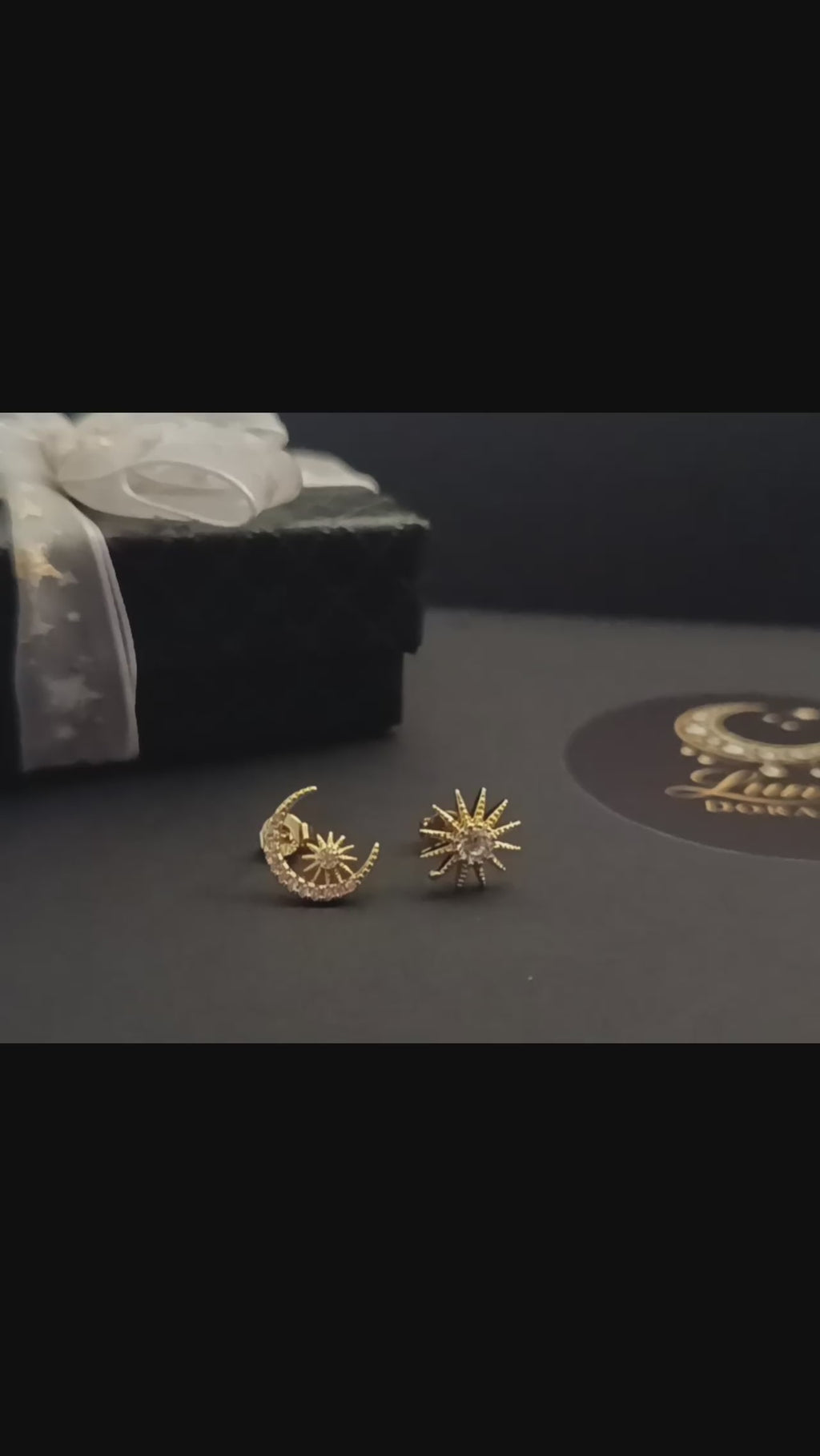 Pendientes Eclipse Dorado