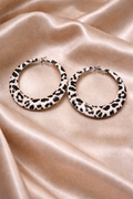 Aros Leopardo - Blanco