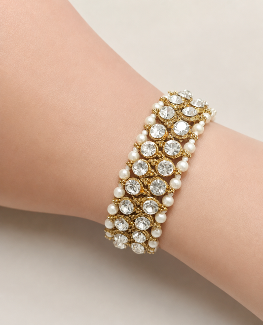 Pulsera Brillo & Perlas