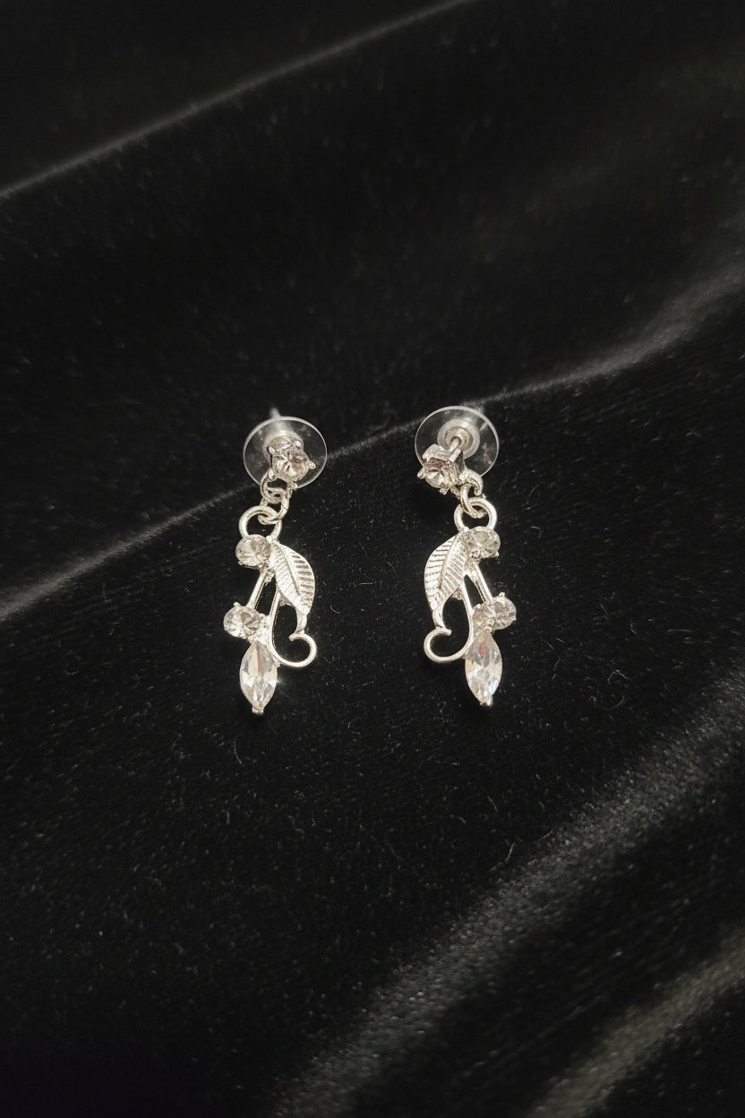 Conjunto hojas plateadas