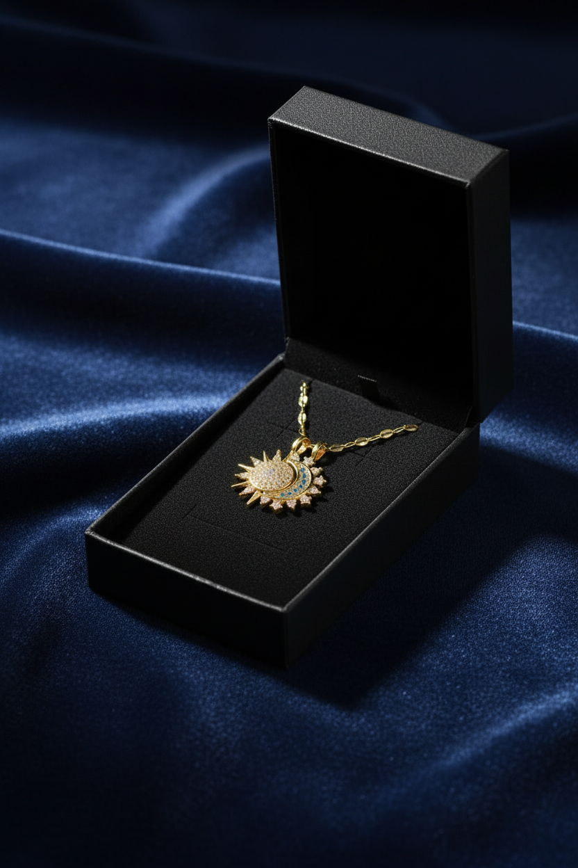Collar cielo dorado