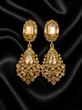 Pendientes destello real - ámbar