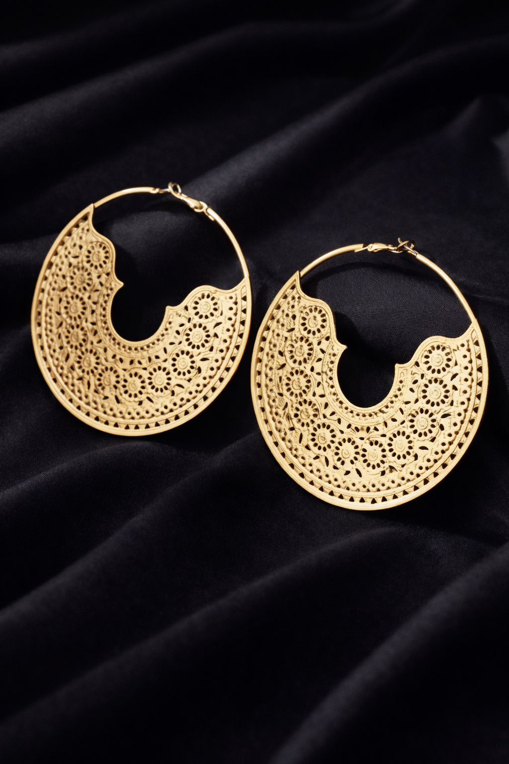 Aros Media Luna - Dorado